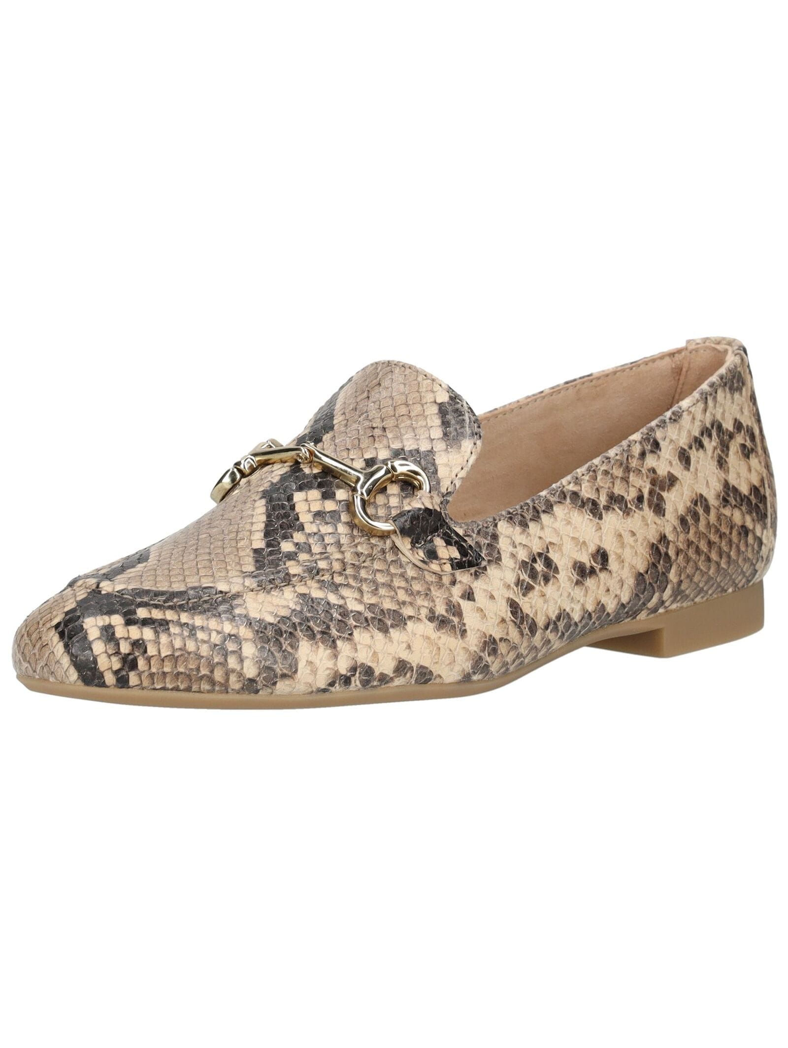 Slipper PAUL GREEN "Paul Green Slipper Glattleder", Damen, Gr. 39, beige, Glattleder, Schuhe Slipper