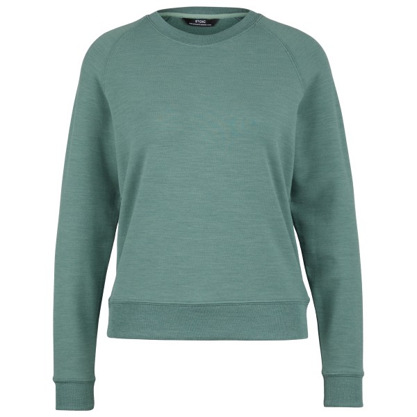 Stoic - Women's MerinoTerry285 AlavaaraSt. Crew Pullover - Merinopullover Gr M türkis