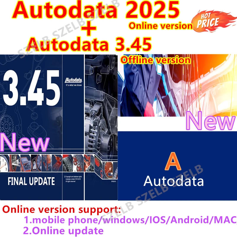 2025 neueste Autodata-Online-Software Autoreparatur Autodata 3,45 Offline-Version Autodaten Wirbeldiagramms Autodata 2025 Image