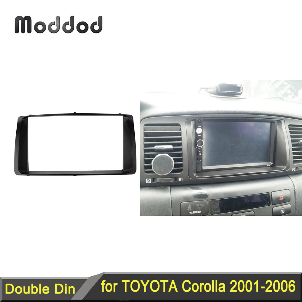 Radio Fascia für Toyota Corolla 2001-2006 GPS CD Stereo Panel Dash Mount Installation Trim Kit Rahmen Facia DVD Player Frontplatte