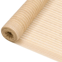 vidaXL Zaunblende Beige 1,5x10 m HDPE 75 g/m² Image