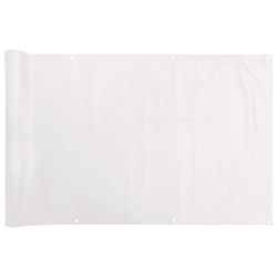 vidaXL Balkon-Sichtschutz Weiß 500x120 cm PVC Image