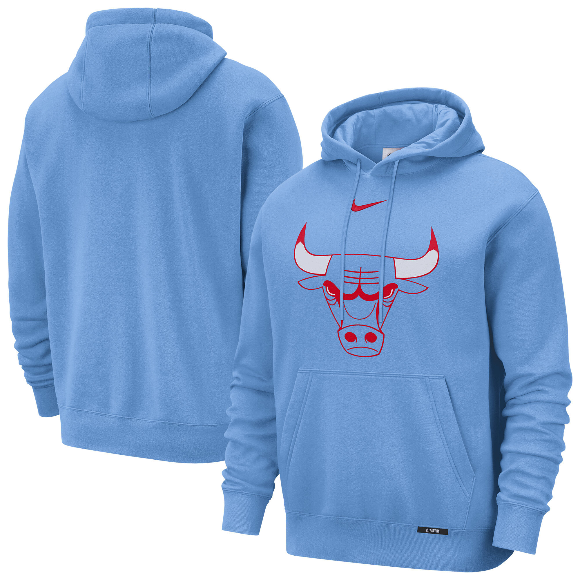 Chicago Bulls Nike City Edition Club Logo Hoodie – Herren Image