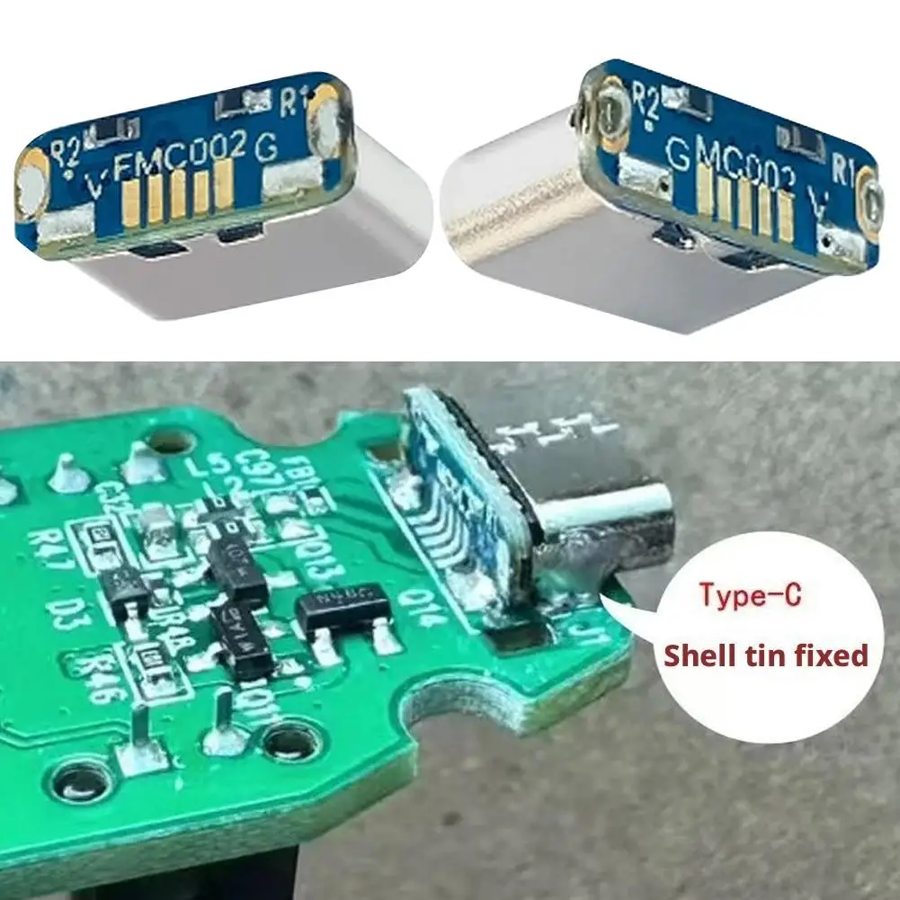 5/10PCS M85K Micro USB Zu Typ C Adapter Board 5Pin SMD SMT Typ-C Buchse Lade port Für PCB Löten DIY Reparatur Adapter Image