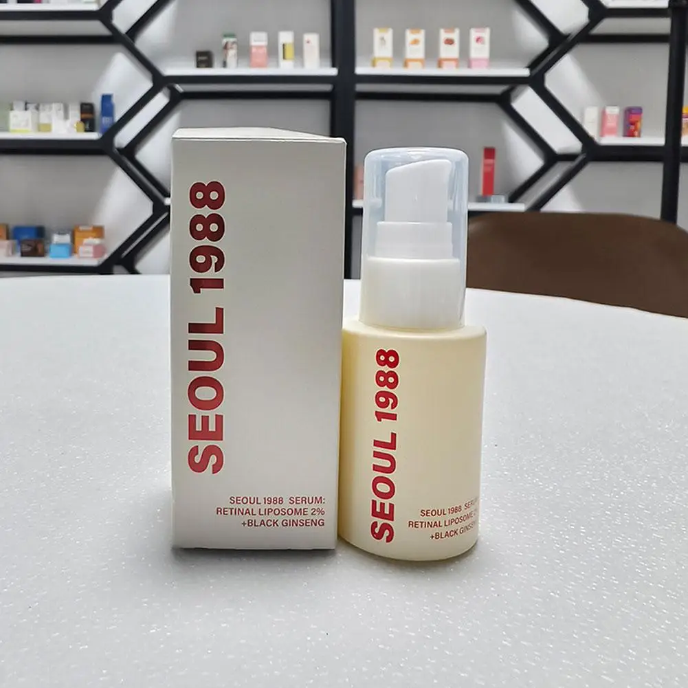 Original Seoul 1988, Retinol-Hautpflegeset – Gesichtsessenz, straffende Augencreme, Feuchtigkeitscreme, aufhellende, reparierende koreanische Hautpflege Image