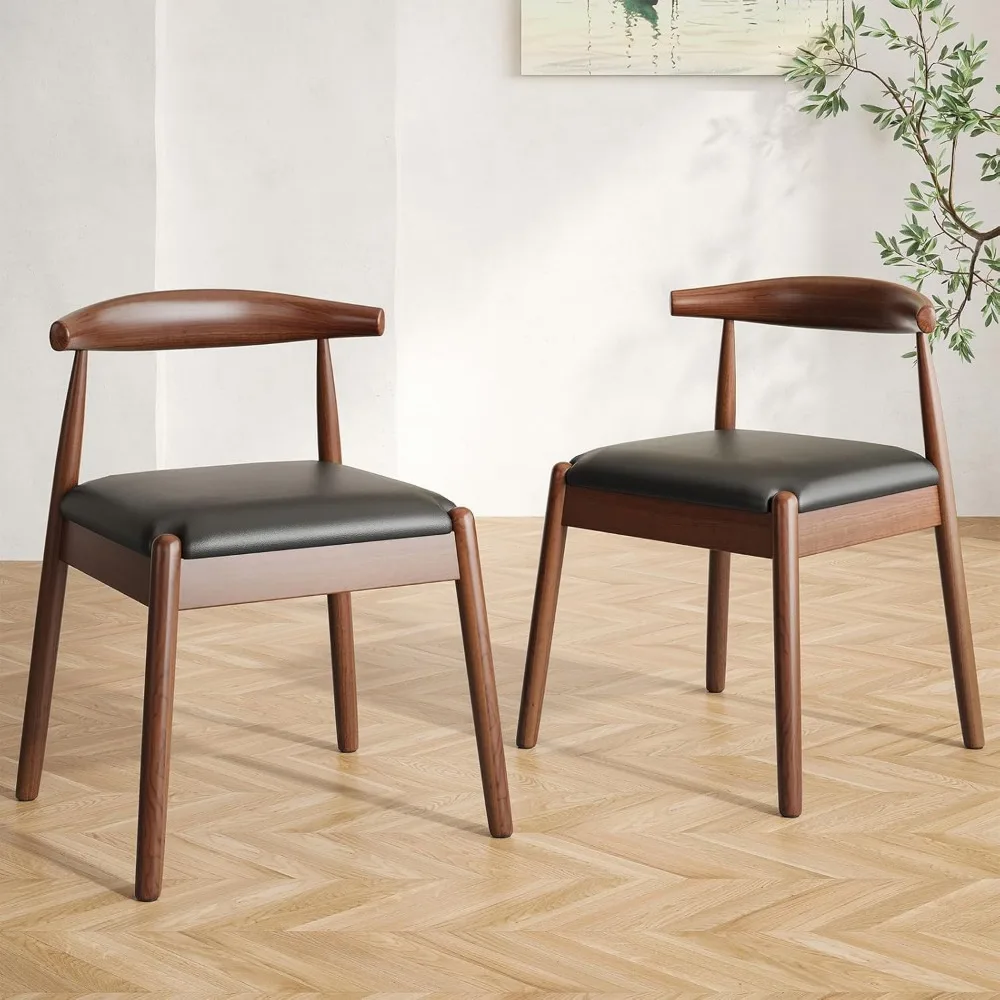 Dining Chairs Set of 2, Mid Century Modern Kitchen & Dining Room Chairs for Dining Room,Dining Table Chairs with Solid Wo