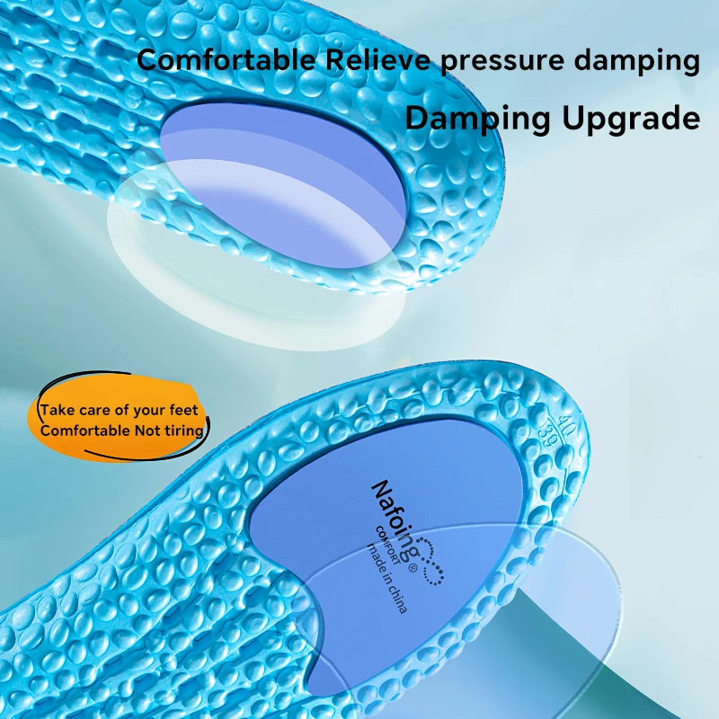 Sport-Einlegesohlen für Füße, weiche Stoßdämpfungseinsätze, Vorlage, orthopädische Plantarfasziitis-Einlegesohle für Schuhe, Herren und Damen, Schuhsohle Image