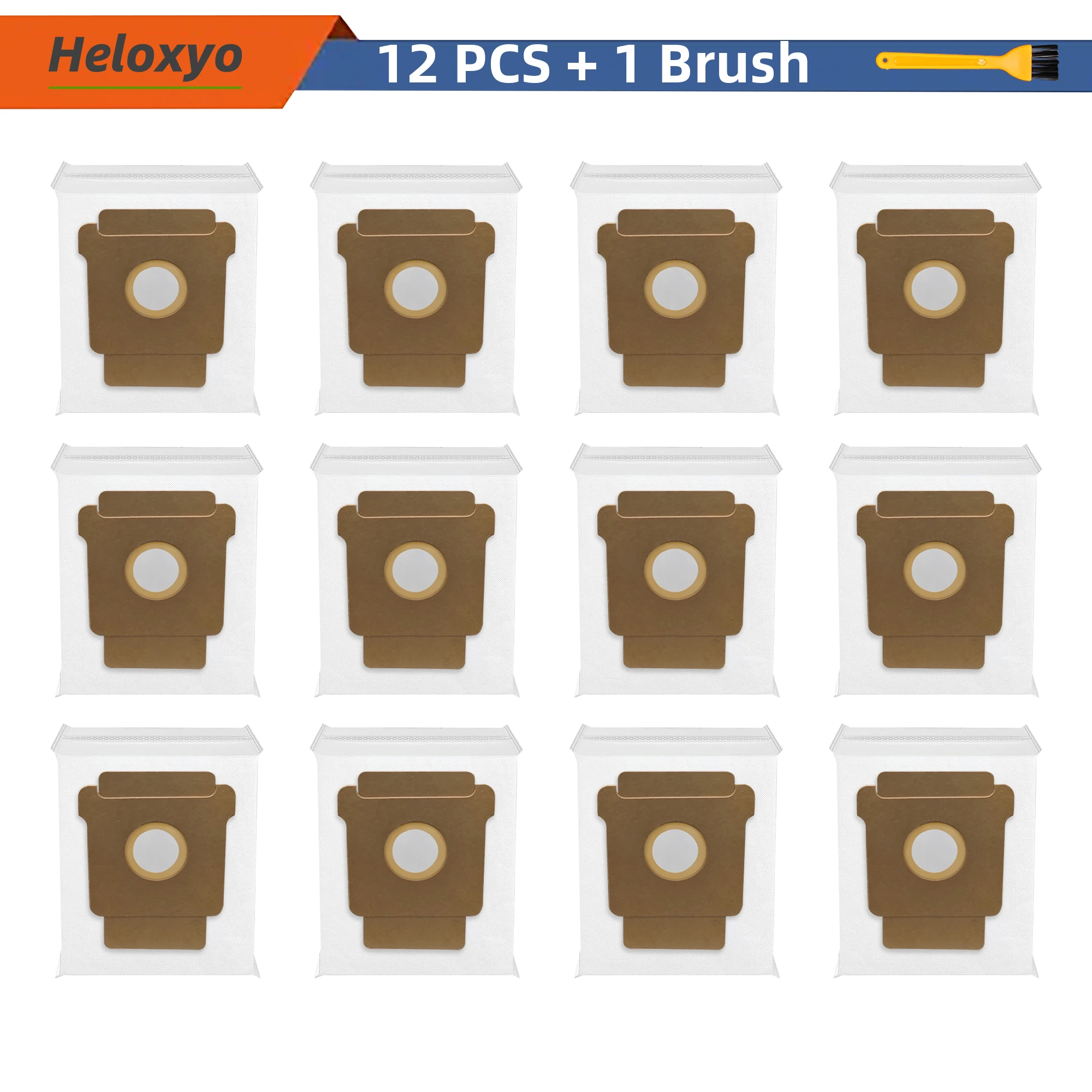 12er-Pack Ersatz-Staubbeutel, kompatibel mit iRobot Roomba 2 Essential Q052, Roomba 104, 105 Vac, 105 Combo, Plus 405, Plus 505 Image