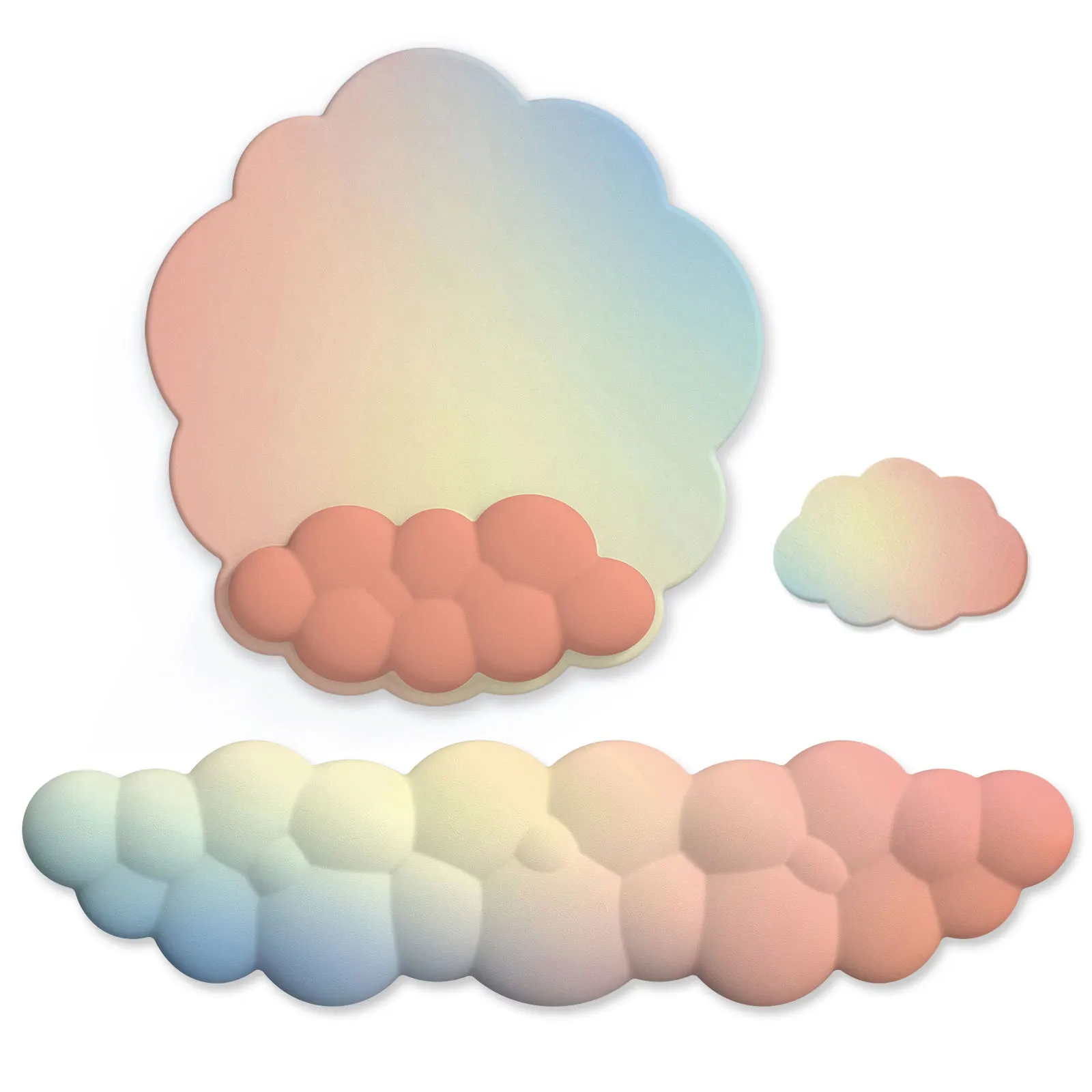 Handgelenkauflage, Mauspad, Wolke, weiches Memory-Schaum-Handgelenkstützkissen für einfaches Tippen, Schmerzlinderung, ergonomische, rutschfeste Handgelenkauflage Image