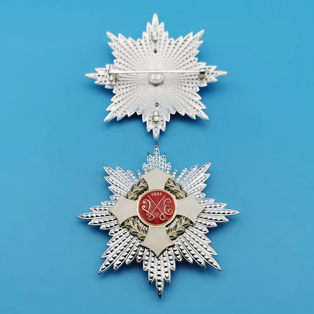 Italienische Militärordnung von Merit, dicke Anstecknadel, Sammlung, Souvenir, Geschenk, Dekoration, Kunsthandwerk Image