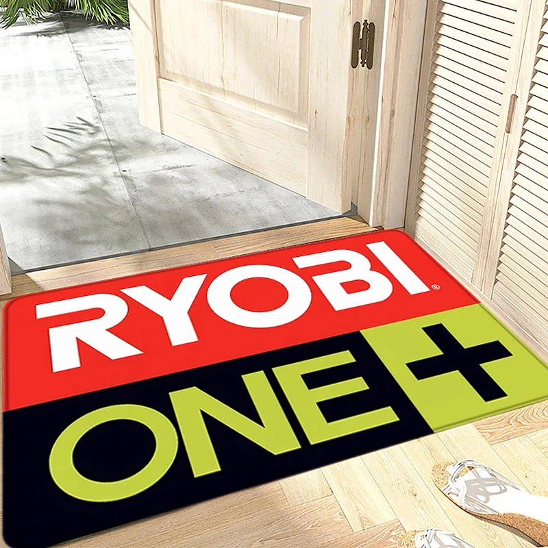 Floor Mat Non-slip Foot Rug for Entryway R-Ryobi Hallway Carpet Kitchen Water Adsorbed Rugs Fluffy Bedside Mats Home Decoration