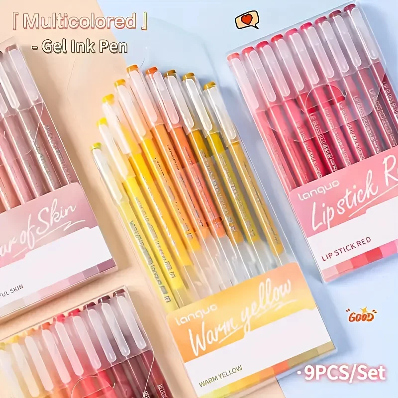 9-teiliges Jumbo-Fluoreszenz-Marker-Set, 1,0 mm Rundspitze für kein Entlüftungsschreiben, Zeichnen und Notizen, gemischte Farben Image