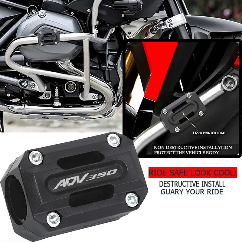 Fallschutz ADV 350 Sturzbügel Block Motorschutz Stoßstangenschutz für Honda 350 Adv ADV 350 2020 2021 2022 Zubehör Image