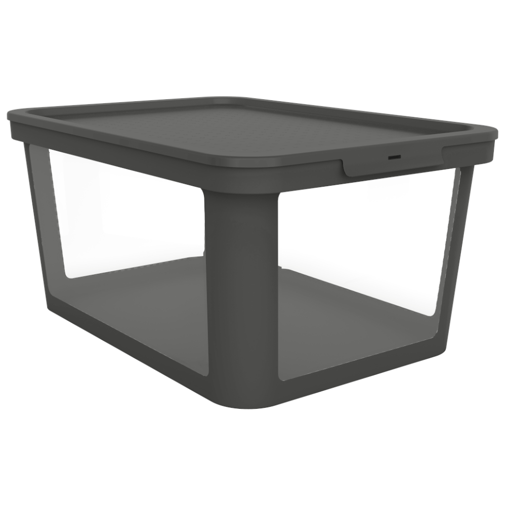 Rotho MyPet Boîte avec couvercle coiffant Albris 45l