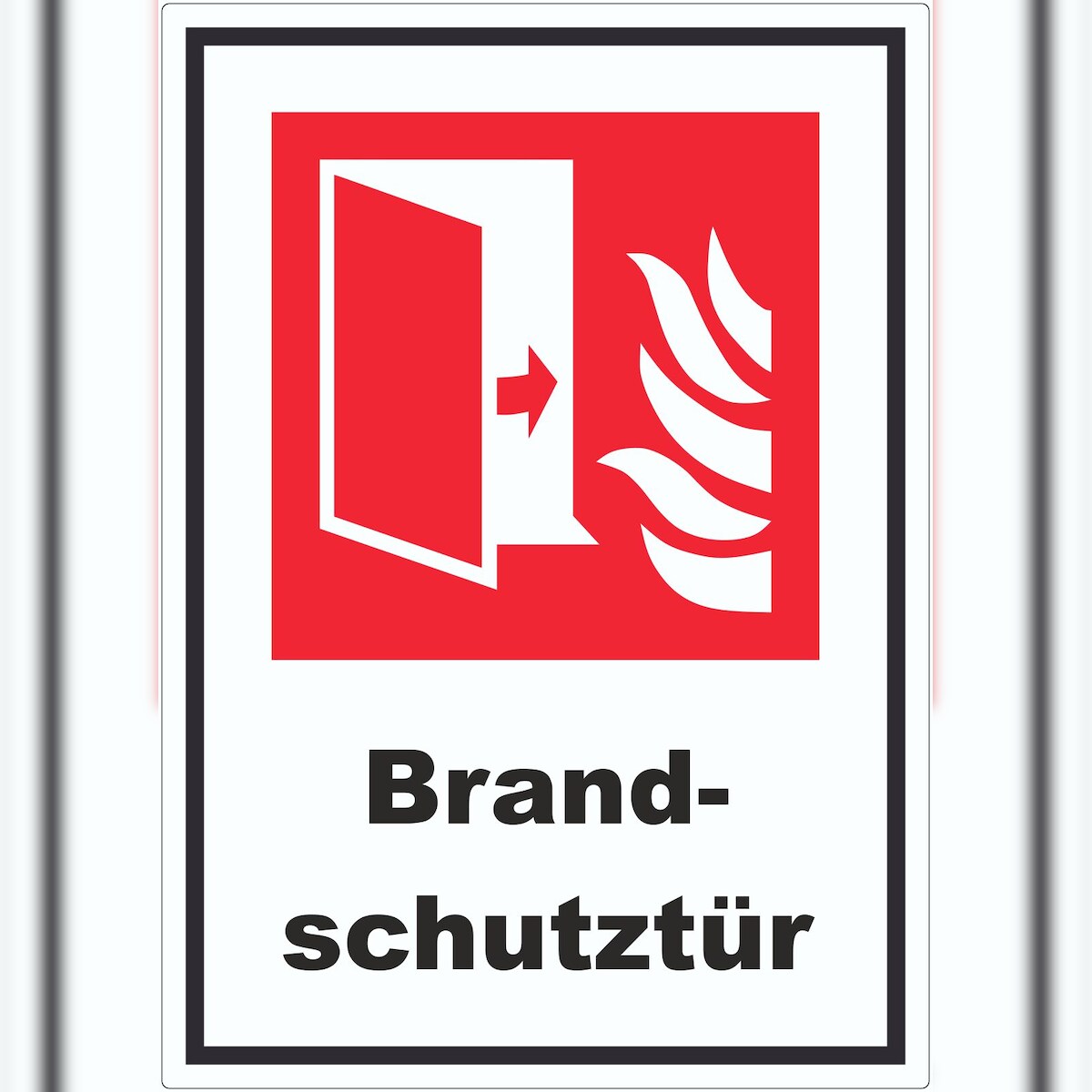 HB-Druck Brandschutztür Brandschutz Aufkleber A2 (420x594mm) Image