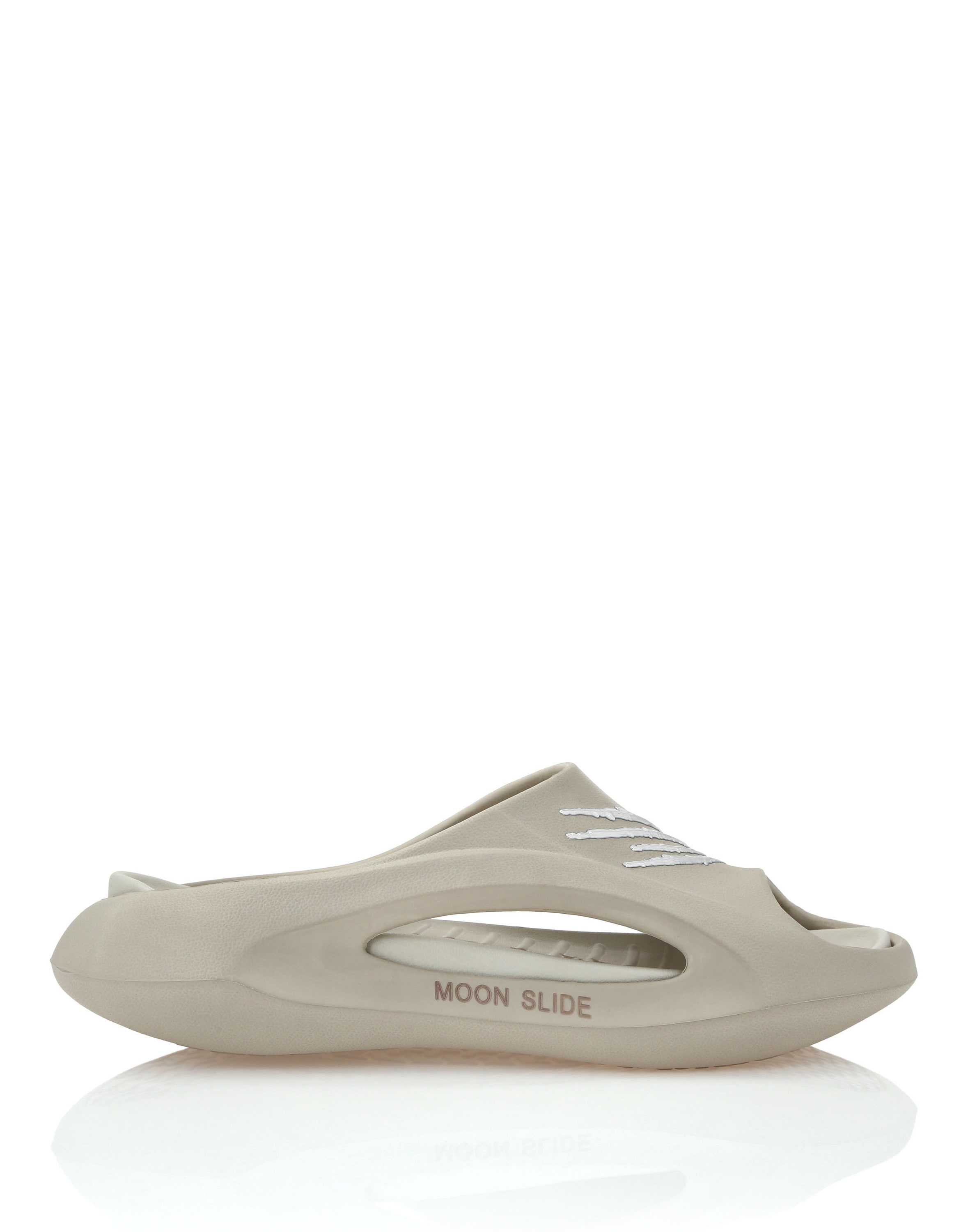 Strandschuh PLEIN SPORT "Flache Gummisandalen", Damen, Gr. 42-43, Normalschaft, beige (06, beige), Schuhe Strandschuh