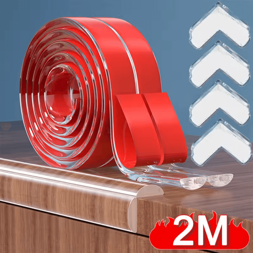 SafeEdge Silicone Table Edge Guard Baby Protection Strip 2m (2pcs)