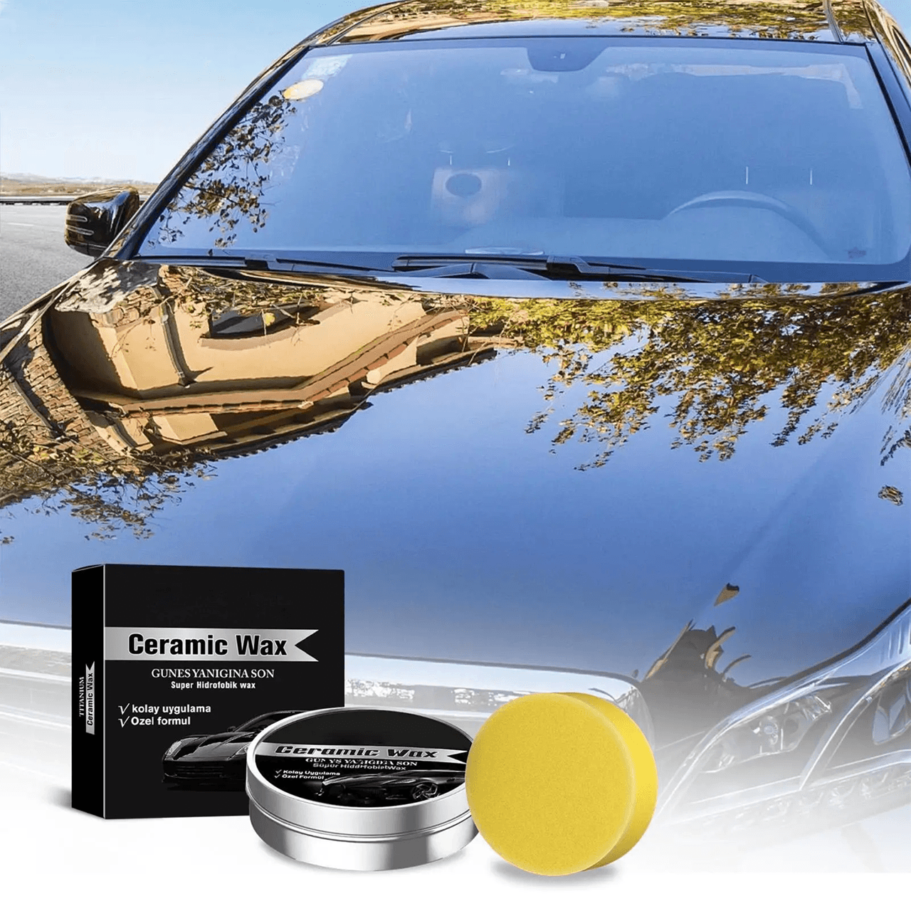 AutoShine Ceramic Wax & Paint Restorer Paste Scratch Repair Car Polish AutoShine Ceramic Wax & Paint Restorer Paste Scratch Repair Car Polish