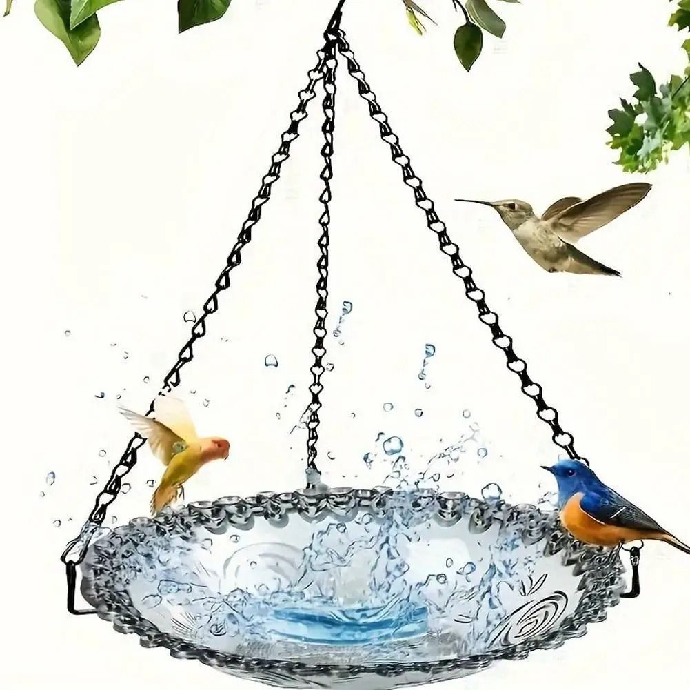 Hanging Outdoor Bird Feeder For Garden And Courtyard Decoration purple