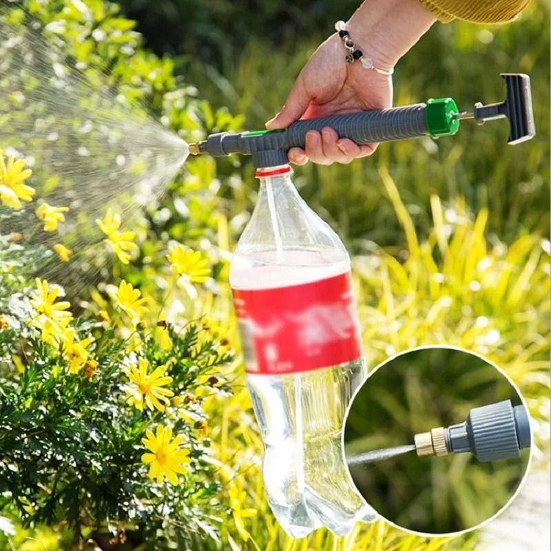Adjustable High Pressure Manual Sprayer For Gardening And Home Use grey