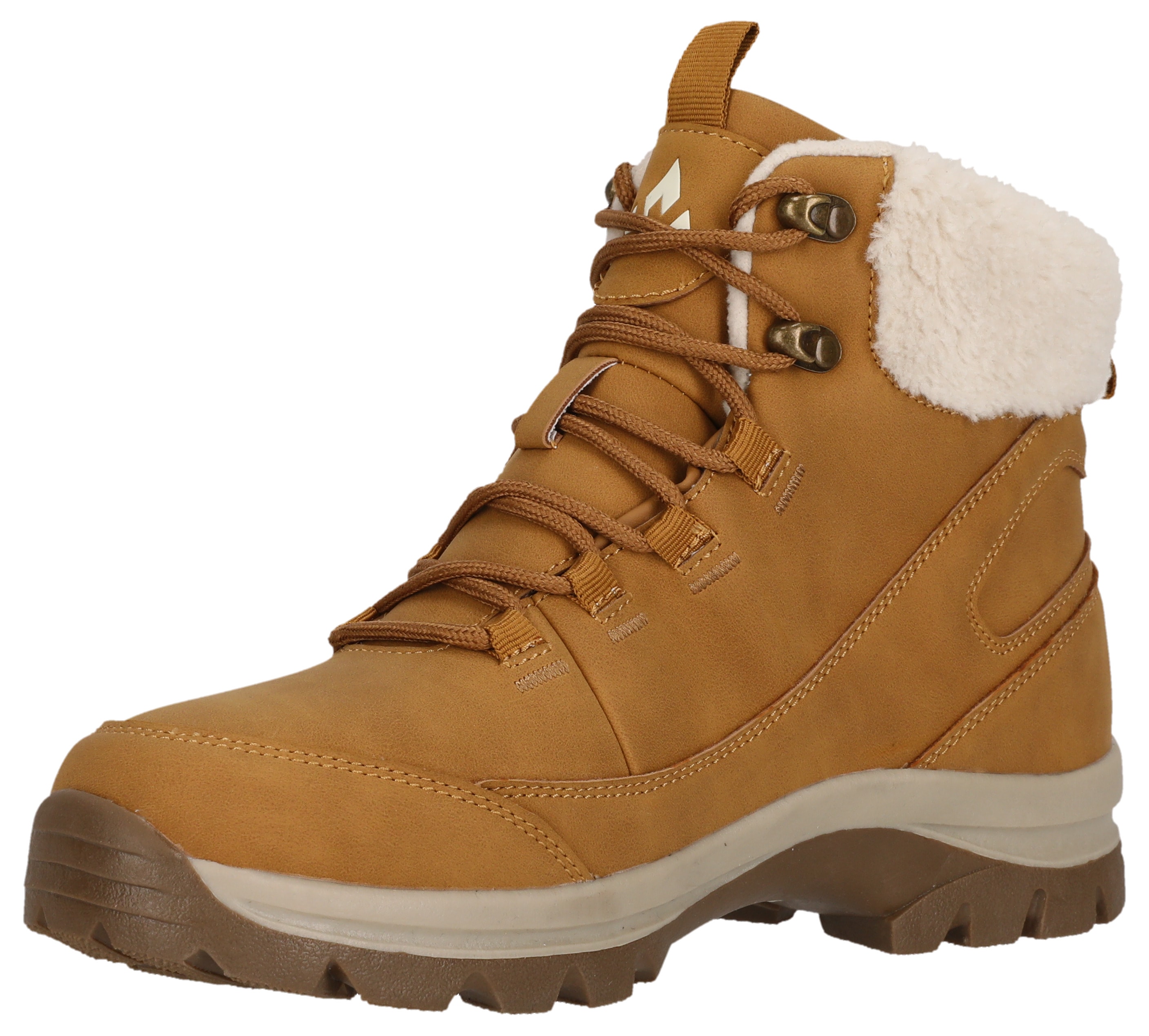 Winterboots WHISTLER "Cassa W Boot WP", Damen, Gr. 38, honey mustar, Synthetik, Textil, Schuhe Winterboots, Winterstiefel,Schnürstiefel, Winterschuhe, wasserdicht, gefüttert