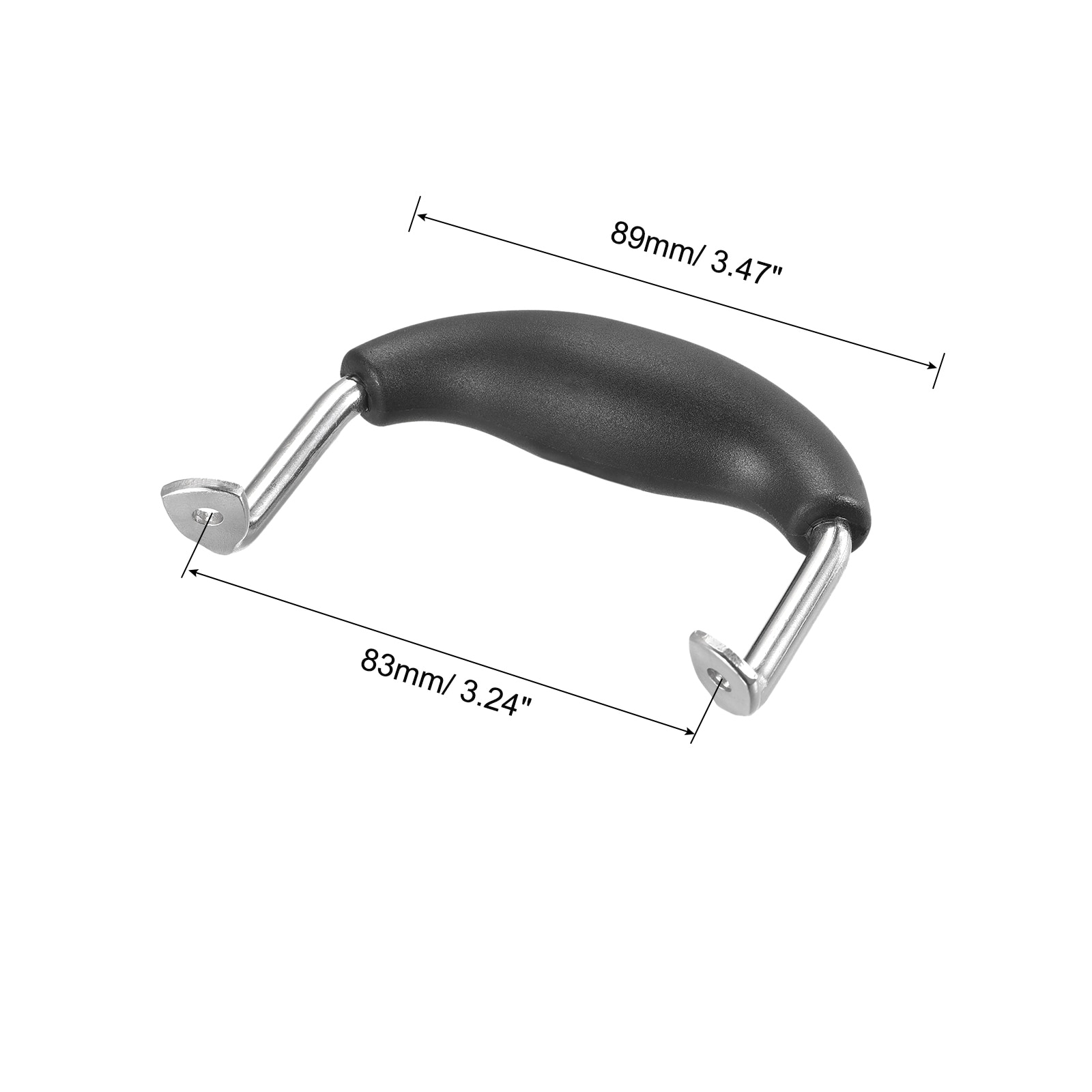 Pot Side Handle Replacement for Stainless Steel Pan Pot Handle 2Pcs - Black