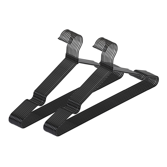 Kleiderbügel „Sascha“ Schwarz 20er Set WENKO Image