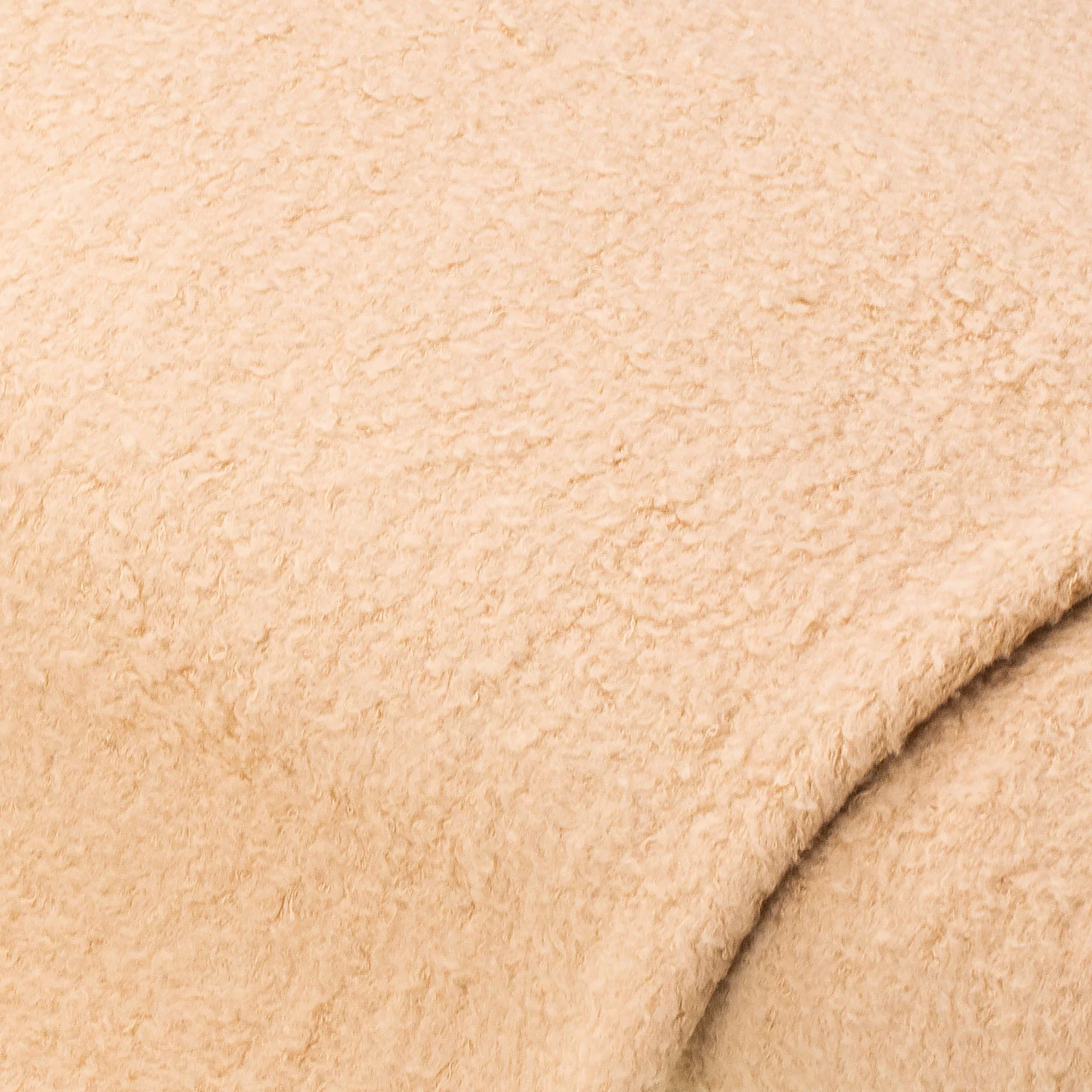 Teddyplüsch in Lammfell-Optik, hellbraun Image