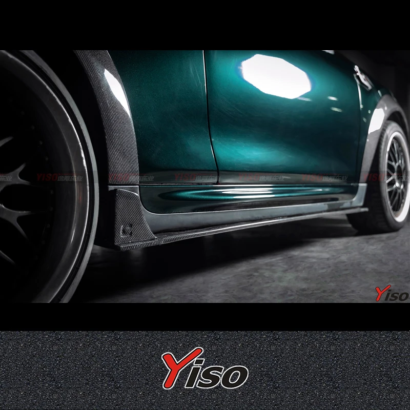 Convient pour MINI F56 COOPER S JCW encerclement modifié kit aérodynamique en fibre de carbone MINI F56 COOPER S JCW jupe latérale géomique