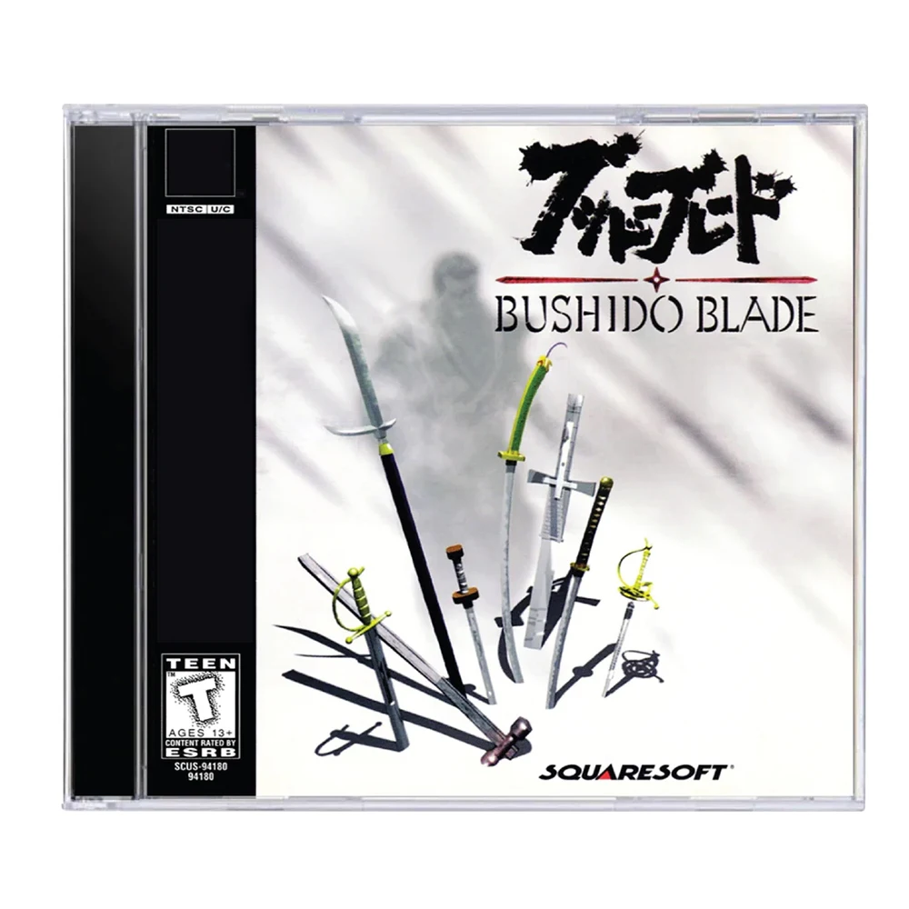 PS1 Bushido lame avec disque de copie manuel jeu déverrouiller Console Station 1 pilote optique rétro accessoires de jeu vidéo