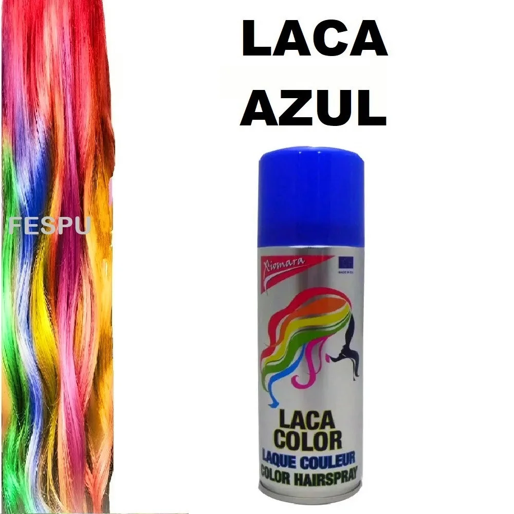 COLOR SPRAY, SPRAY PER CAPELLI, SPRAY SPRAY, CARNEVALE, HALLOWEEN, FESTA, FESTA, lavare i capelli normalmente, bianco, rosso, verde, blu