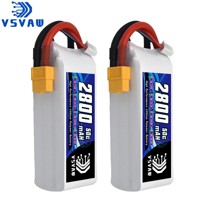 VSVAW 3S 2800mAh Lipo Batterie 11,1V 50C mit T/XT60 Stecker für RC Auto Lkw UAV quadcopter Flugzeug FPV RC Hobby Modelle Teile
