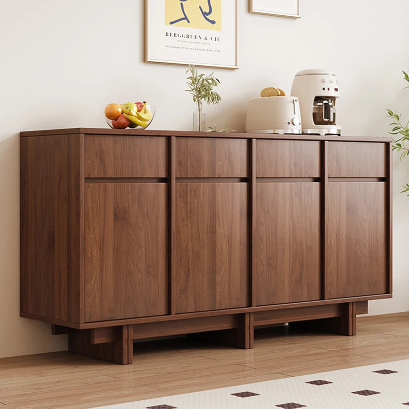Mid-Century Style Massivholz Sideboard Modernes einfaches Wohnzimmer Aufbewahrung Eingangsschrank Luxus Designer Wohnmöbel FYLC Image