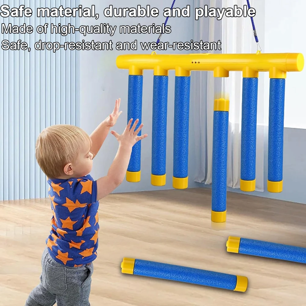 Herausforderung Fallende Sticks Spiel Kinder Stick Fangspielzeug Training Reaktionsfähigkeit Pädagogische Eltern-Kind-Interaktives Spielzeug Sport Image
