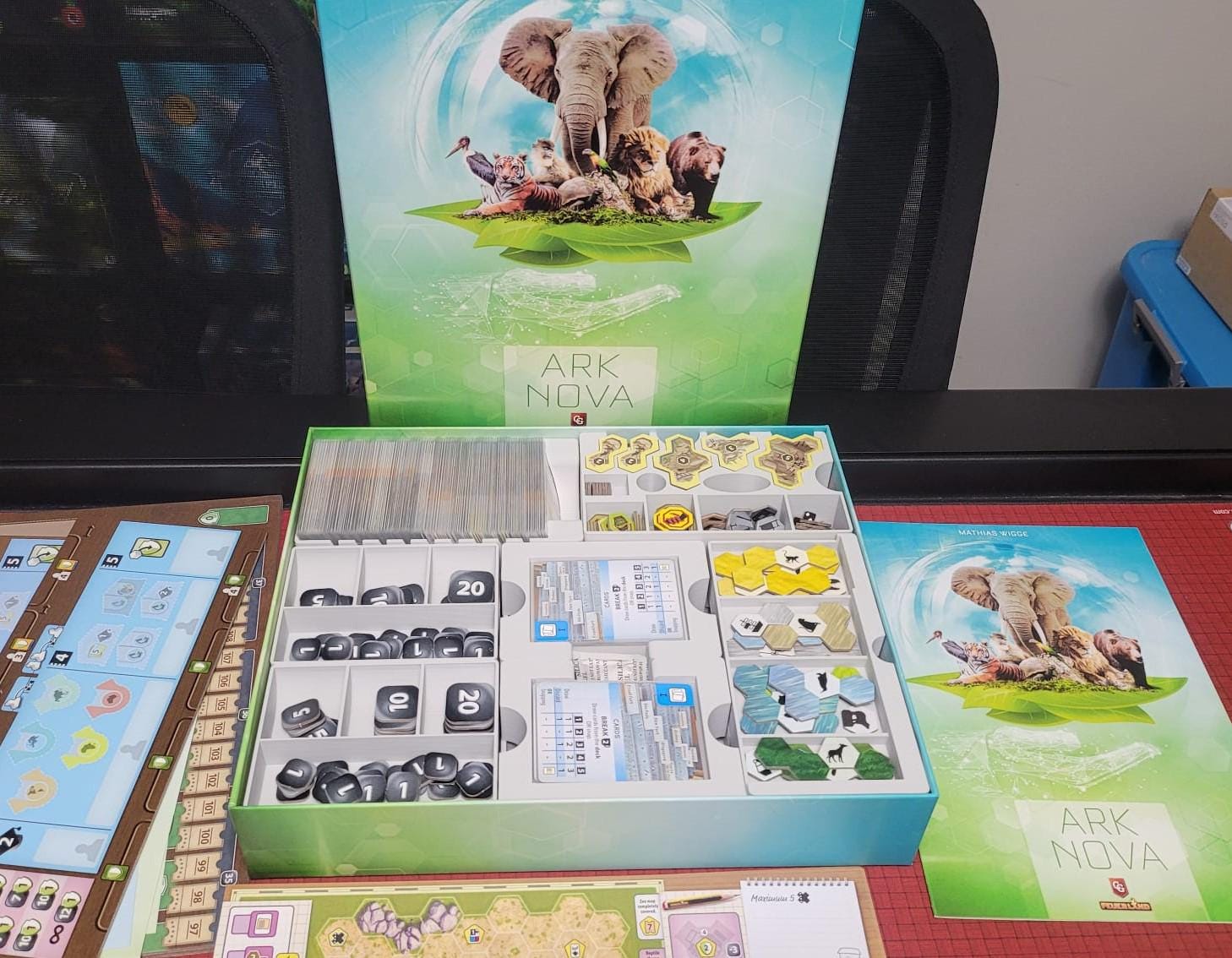 Ark Nova + Marine Worlds / Inserto per giochi da tavolo / Organizzatore