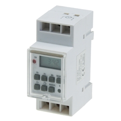 ChiliTec digitale Wochen Zeitschaltuhr für Schalttafel Einbau 230 V max. 3500 W Image