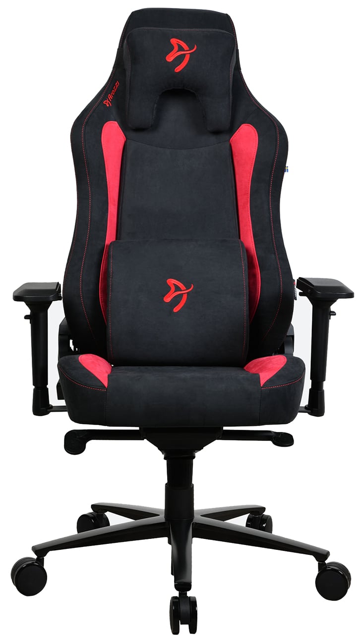 Arozzi Gaming Chair Vernazza Series Standard Supersoft in Black and Red PU Leather Finish