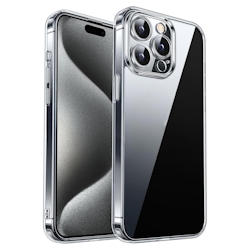 Schutzhülle für iPhone 15 Pro Kamera Case Panzerhülle Handyhülle Cover Tasche Transparent Smartphone Bumper