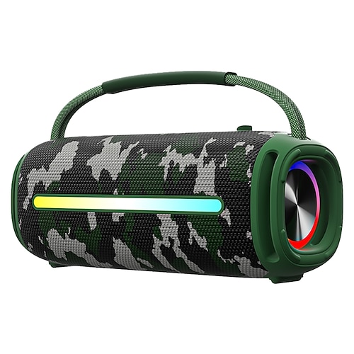 Nouvelle enceinte portable sans fil X5 (2025) avec caisson de basses haute puissance, étanche IPX6, éclairage RGB 7 couleurs et effets festifs dynamiques, longue autonomie, connexion sans fil, entrées