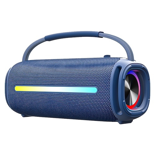 Enceinte sans fil portable subwoofer haute puissance IPX6 étanche éclairage RGB à 7 couleurs et effets de fête dynamiques longue durée de vie de la batterie connexion sans fil entrée USB/SD/TF carte