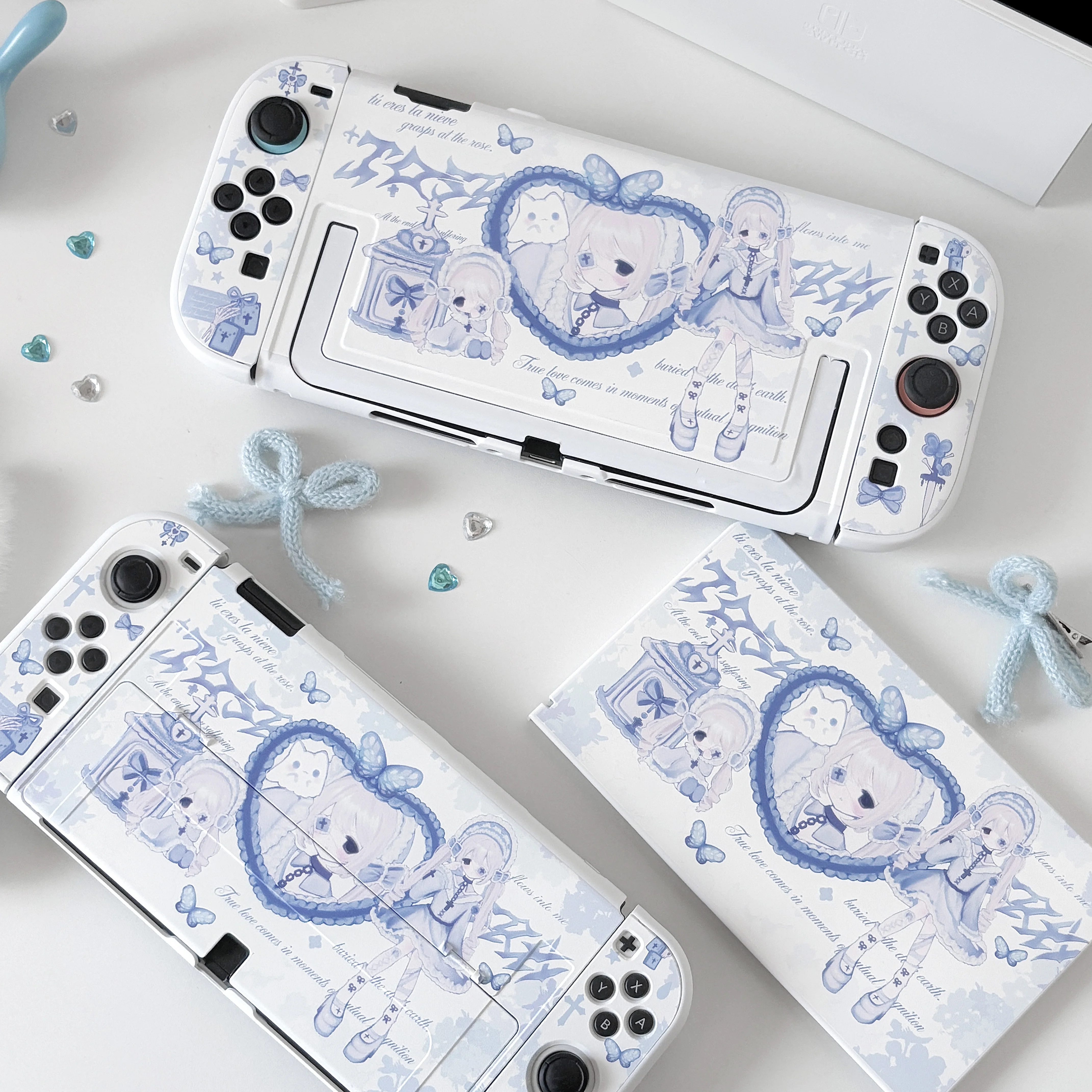 Für Nintendo Switch 2, Schutzhülle, niedlicher OLED-Controller im Split-Stil, Joy-Con-Shell, die Halterung kann geöffnet werden. Dock-kompatibel Image