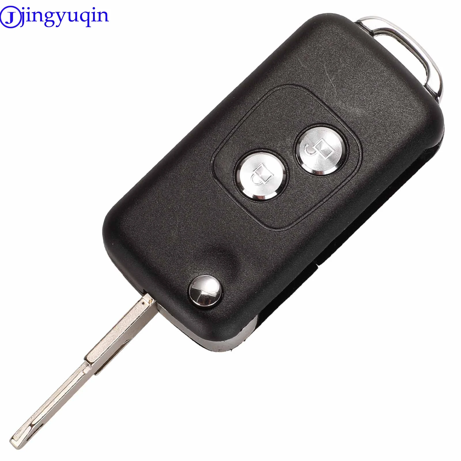 Jingyuqin Fernbedienung Geändert Flip Auto Schlüssel Fall Blank Shell Für Citroen C1 C2 C3 Xsara Picasso Für Peugeot 206 306 307 406 Image
