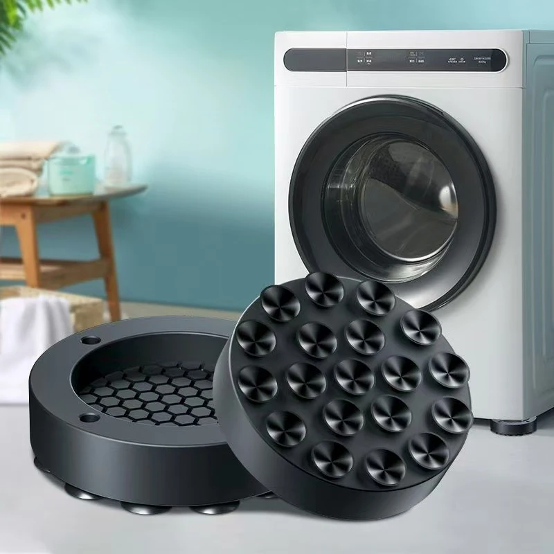 4 Pcs washing machine mat, shockproof, noise reduction, non-slip, shockproof rubber washing machine mat