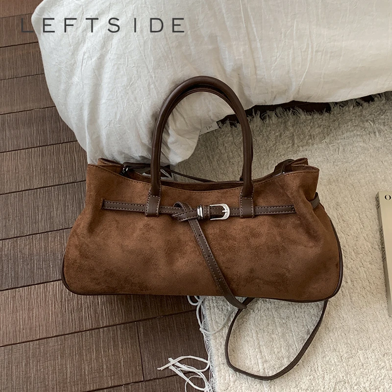 LEFTSIDE – sacs à bandoulière en cuir PU pour femmes, sac à bandoulière tendance de luxe de styliste, sacs à main et bourses à poignée courte, 2025