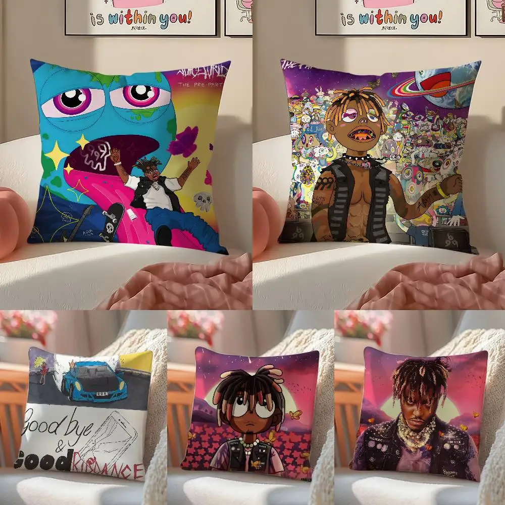 Singer J-Juice WRLD-MT The Party Never Ends Kissenbezug, bequemes Schlafsofa, seidig, elegant, unsichtbarer Reißverschluss, dekorativer Kissenbezug Image