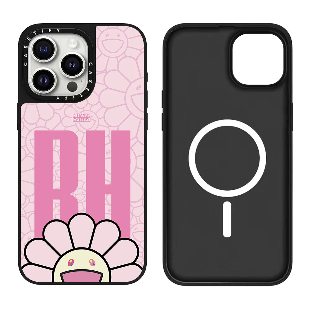 Magnetic Sunflower Series iPhone 17 pro Max Case Compatible for iPhone 17/16/15/14 Series Floral Design Mobile Phone Cover