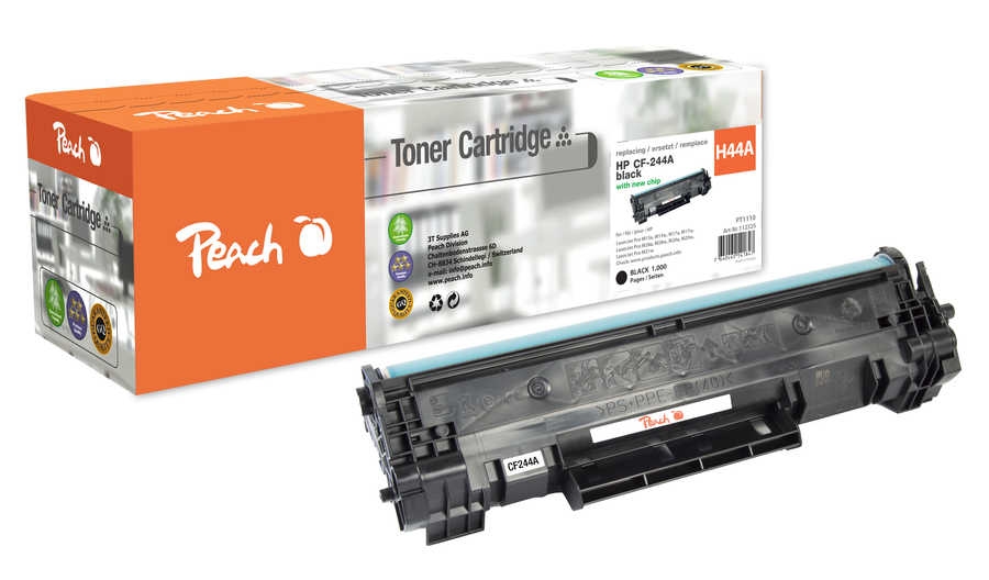 Peach PT1110 Peach Toner HP CF244A, No.44A black remanufactured Image