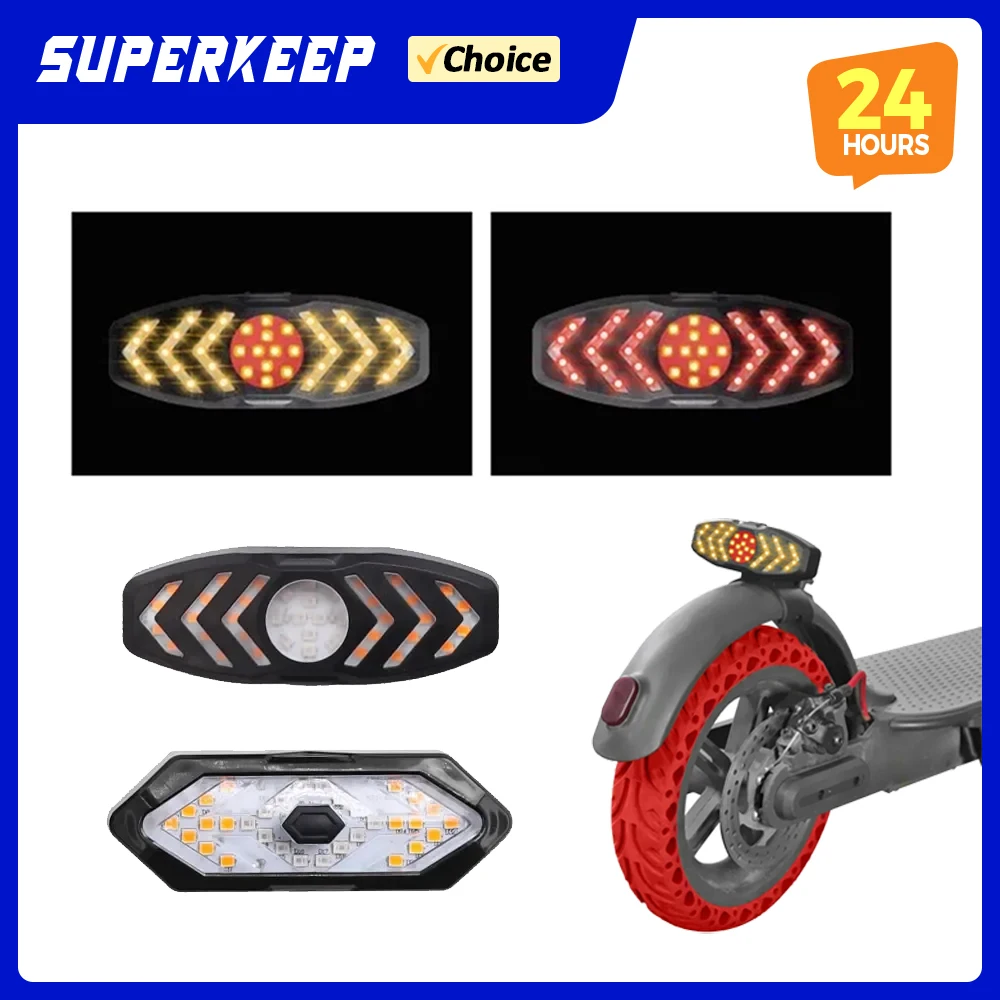 Blinker Licht Drahtlose Fernbedienung für Xiaomi MI3 M365 1S Pro Pro2 Elektrische Roller USB Aufladbare Led Warnung lampe Image