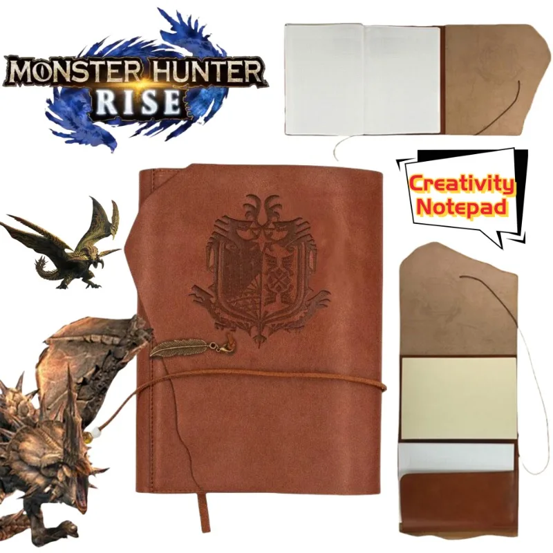 Monster Hunter Wilds Rathian Shrieking Legiana Game Merchandise Life Notebook – praktisches Hauptbuch für Geschäftsreisen und Reisen Image