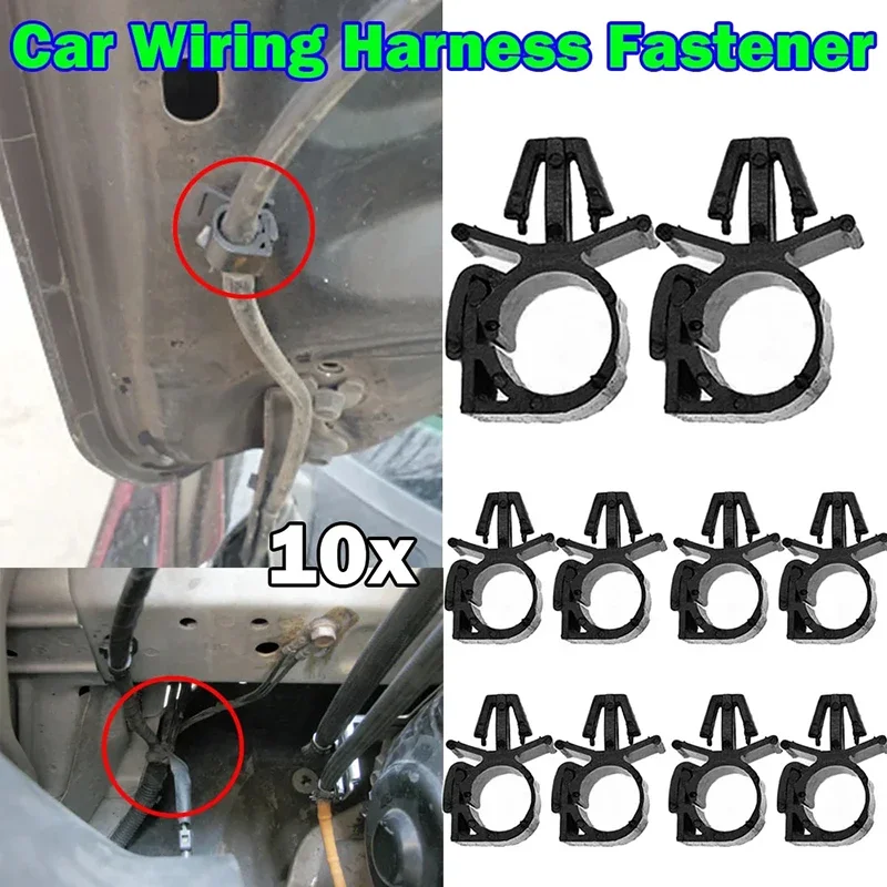10 Stück Auto-Kabelbaum-Befestigungselemente, Kabelbinder-Clips, Verwendet für die Sicherung von Kfz-Kabelbäumen und universellen Kabelmanagement Image